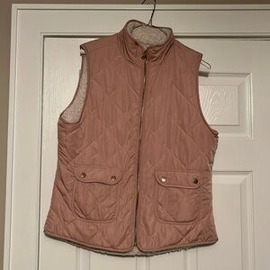 Women’s Pink Fleece lined vest